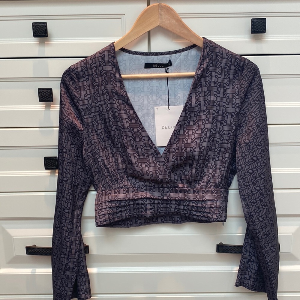 Gorgeous Deluc Satin Top.  Size S.  NWT​​